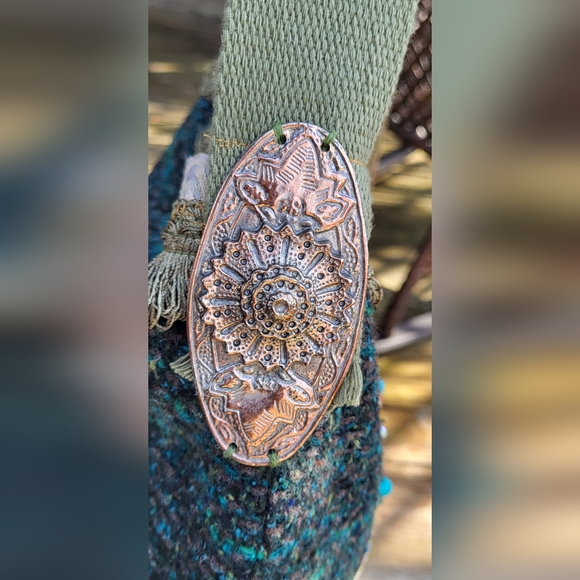 Handmade Artsy Boho Crossbody Messanger Style Bag - Picture 9 of 11